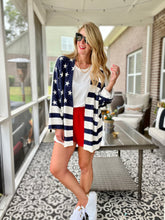 Load image into Gallery viewer, Stars &amp; Stripes Cardigan