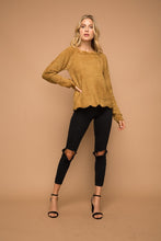 Load image into Gallery viewer, Gold Chenille Sweater