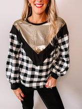 Load image into Gallery viewer, Very Merry Flannel Top - White