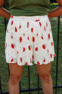 Poppy Pleated Shorts