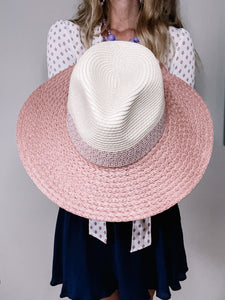 Pink Brim Hat