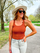 Load image into Gallery viewer, Ribbed Knit Basic Tank - Almond