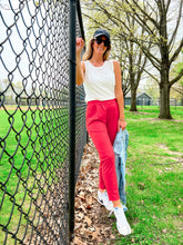 Load image into Gallery viewer, Lipstick Red Ankle Pant