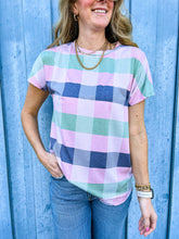 Load image into Gallery viewer, Spring Plaid Tee