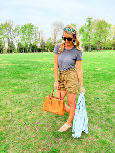 Fall Into Style Shorts - Olive