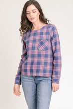 Load image into Gallery viewer, Bright Plaid Blouse